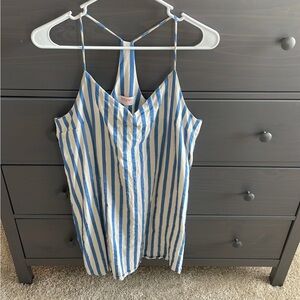 Blue and white boutique dress medium